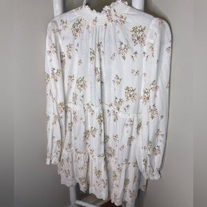 Free People Floral Babydoll Open-back Dress Size L